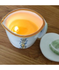 Cosmetic Candle for Massage with Extra Virgin Olive Oil and Grapefruit